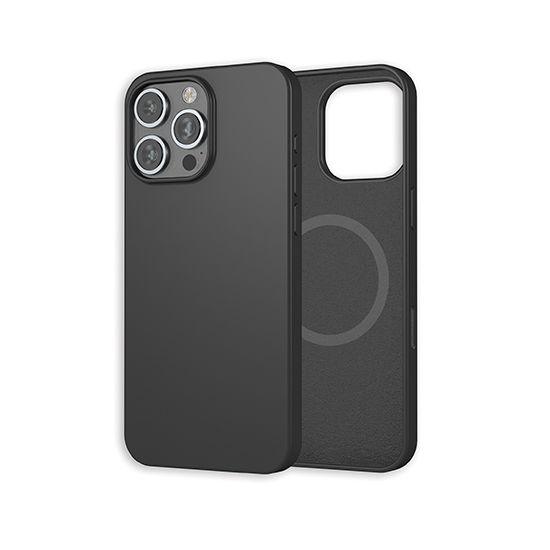 Coque silicone MagSafe iPhone 16 Pro Max - Noir